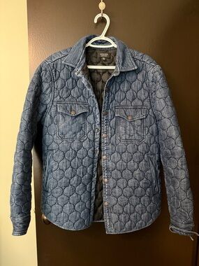 Nordstrom Quilted Denim Jean Jacket - Blue
